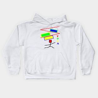 Colorful Yoga Pose Kids Hoodie